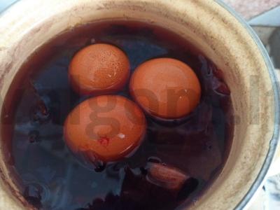 Velykiniai kiaušiniai „Raudona aušra“ Žingsnis 2