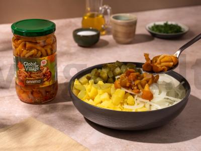 Kaimiškas salotas su voveraitėmis Žingsnis 4