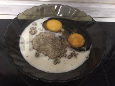 Lininiai keto vafliai Žingsnis 1