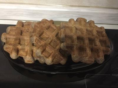 Lininiai keto vafliai Žingsnis 3