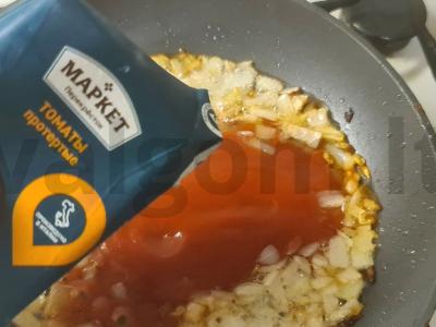 Makaronai-nestai su faršu pomidorų padaže Žingsnis 3