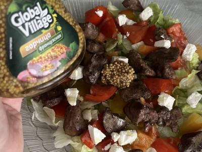 Salotos su vištienos kepenėlėmis ir brynza Žingsnis 7