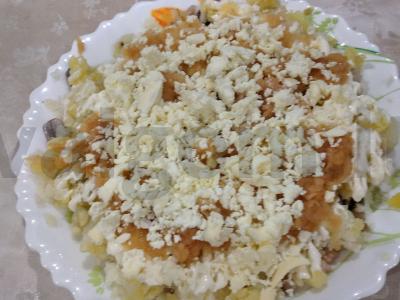 Originalus salotas „Silkė po sniegu“ Žingsnis 4