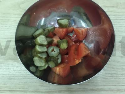 Paprastas salotas su uzbekų duona Žingsnis 2