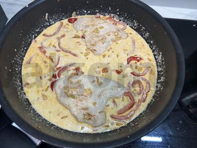 Kalakutų steikai grietinėlės padaže Žingsnis 9