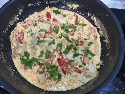 Kalakutų steikai grietinėlės padaže Žingsnis 11