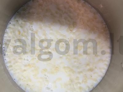 Pieninė košė iš ryžių dribsnių su kiviais Žingsnis 2