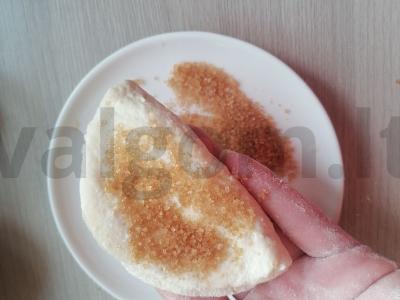 Sausainiai „Trikampiai“ su cukrumi Žingsnis 7