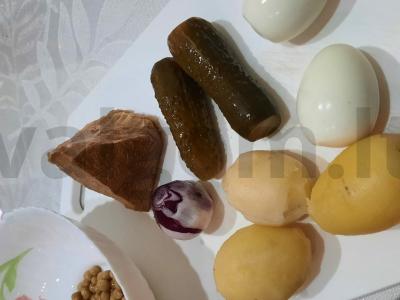 Salotos su virta jautiena „Žieminis“ Žingsnis 1