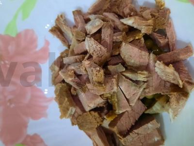 Salotos su virta jautiena „Žieminis“ Žingsnis 2