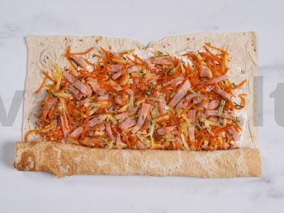 Šventinis ritinys lavaše Žingsnis 5