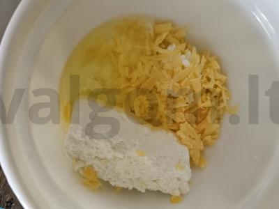 Varškės-sūrio žiedai Žingsnis 1