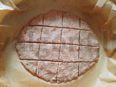 Lino krekeriai su pomidoru Žingsnis 5