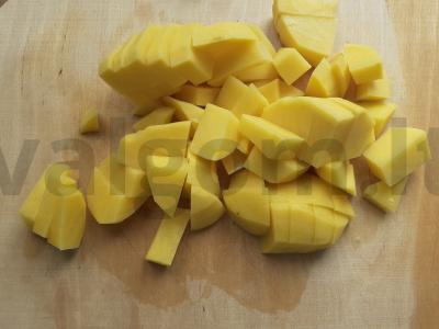 Troškinta bulvė su kmynais ir česnaku Žingsnis 2