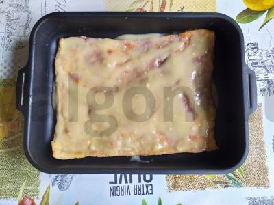 Tortas „Napoleonas“ su dviem tešlos rūšimis Žingsnis 10