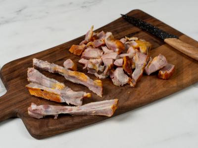 Žirnių sriuba su rūkyta mėsa pagal klasikinį receptą Žingsnis 2