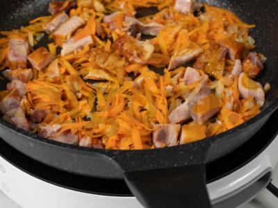 Žirnių sriuba su rūkyta mėsa pagal klasikinį receptą Žingsnis 7