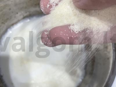 Manų košė su virintu kondensuotu pienu Žingsnis 3