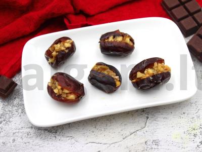 Dattelės šokolade su riešutais Žingsnis 3