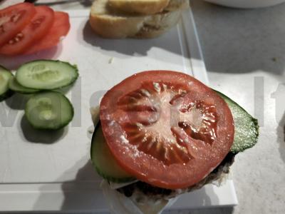 Namų hamburgeris su žuvies kotletu Žingsnis 9