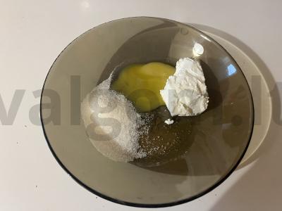 Sūrio „Pagaliukai“ Žingsnis 1