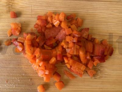 Vinegretas su raugintais kopūstais Žingsnis 2