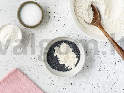 Citrininis aguonų keksiukas Žingsnis 1