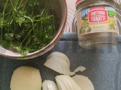 Jautienos liežuvis su kaparėliais Žingsnis 3