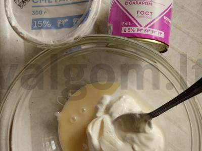 „Stiklinis tortas“ Žingsnis 4