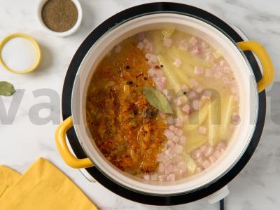 Žirnių sriuba su rūkyta mėsa Žingsnis 4