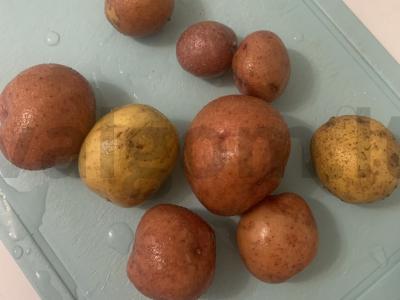 Maži bulvės orkaitėje Žingsnis 1