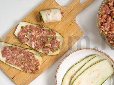 Traškūs baklažanų ritinėliai Žingsnis 3