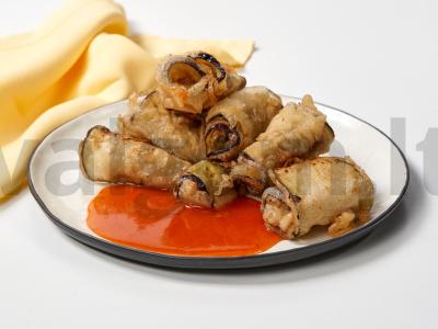 Traškūs baklažanų ritinėliai pagrindine nuotrauka