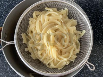 Lagnano makaronai su daržovėmis vakarienei Žingsnis 8