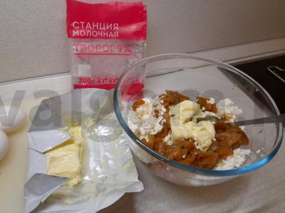 Varškės apkepas su obuoliu Žingsnis 2