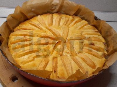 Varškės apkepas su obuoliu pagrindine nuotrauka