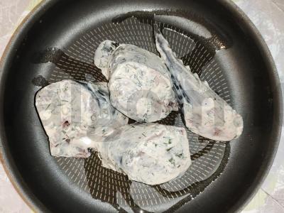 Skumbrija grietinėlės padaže su krapais, kepta orkaitėje Žingsnis 4