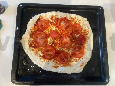 Namų pica su vištiena Žingsnis 6