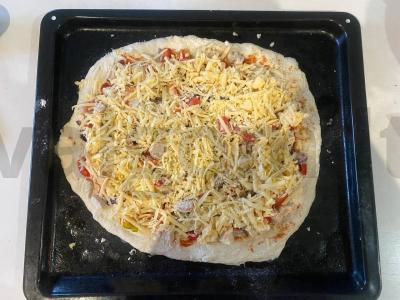 Namų pica su vištiena Žingsnis 8