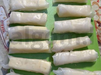 Keptas sūris ryžių popieriuje Žingsnis 3