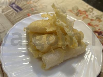 Keptas sūris ryžių popieriuje pagrindine nuotrauka