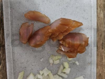 Makaronai su karpačiu, sūriu ir grybais Žingsnis 4