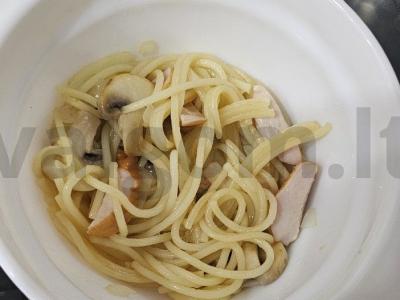 Makaronai su karpačiu, sūriu ir grybais Žingsnis 9