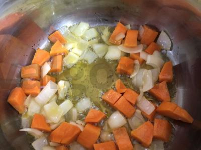 Grietininis lęšių sriuba-pyragas Žingsnis 3