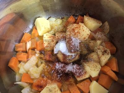 Grietininis lęšių sriuba-pyragas Žingsnis 4