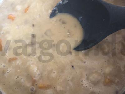 Grietininis lęšių sriuba-pyragas Žingsnis 8