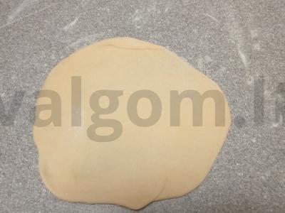 Mantai su kiaulienos faršu ir daržovėmis vakarienei Žingsnis 5