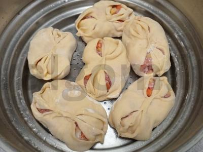 Mantai su kiaulienos faršu ir daržovėmis vakarienei Žingsnis 9