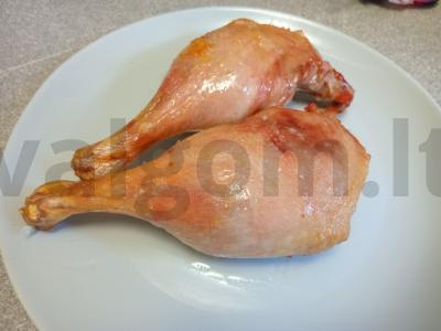 Kepti antis kojos su mėlynių padažu Žingsnis 3