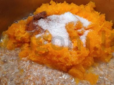 Vegetariška kviečių košė su moliūgu Žingsnis 2